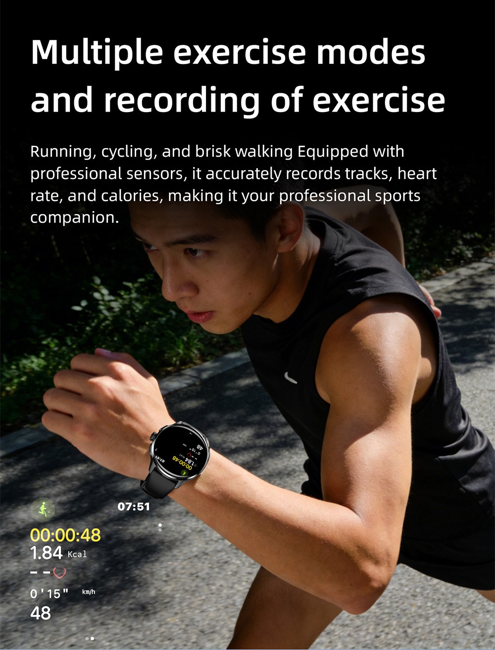 LOKMAT APPLLP 3 Smartwatch, 1,6-Zoll-AMOLED-HD-Display, SIM-Karten-Unterst&uuml;tzung, 3GB+32GB Speicher, GPS- und WiFi-Konnektivit&auml;t, Android-Smartwatch, Gesundheits&uuml;berwachung und Fitness-Tracker - Schwarz