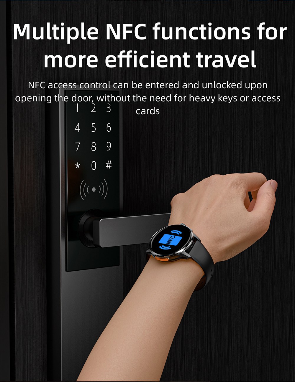 LOKMAT APPLLP 3 Smartwatch, 1,6-Zoll-AMOLED-HD-Display, SIM-Karten-Unterst&uuml;tzung, 3GB+32GB Speicher, GPS- und WiFi-Konnektivit&auml;t, Android-Smartwatch, Gesundheits&uuml;berwachung und Fitness-Tracker - Schwarz