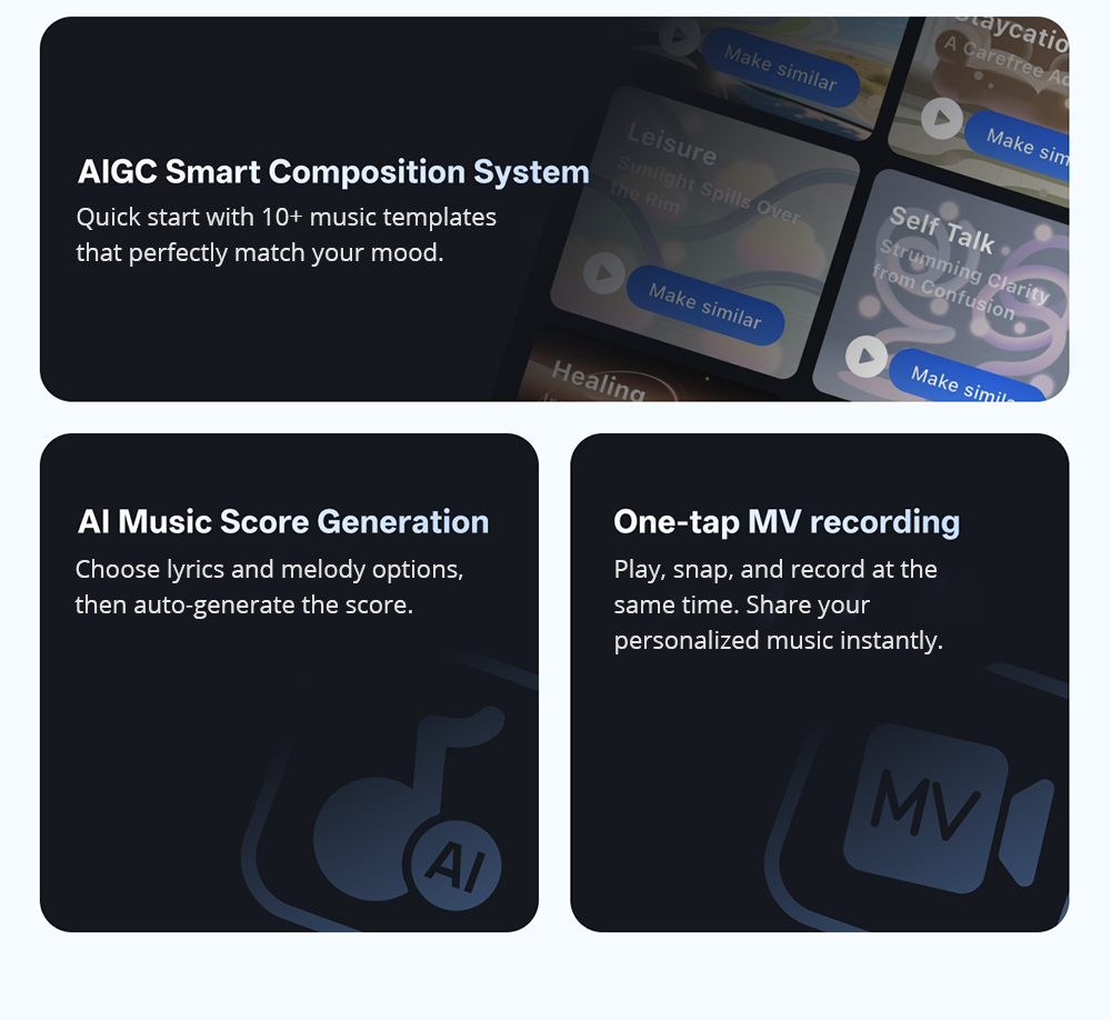 Musspark S1 Mini Ai Smart Guitar