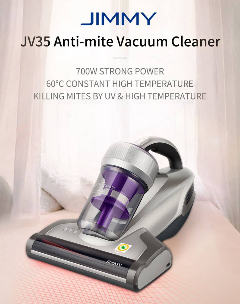 Aspirador Antiácaros JIMMY JV35