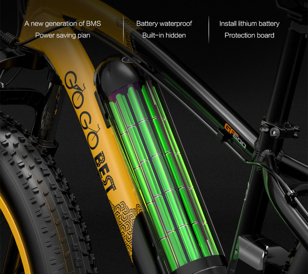 GOGOBEST GF600 Electric Bike 48V 13Ah Battery 1000W Motor 26x4 0 inch Fat Tire Aluminum Alloy Frame Shimano 7-speed