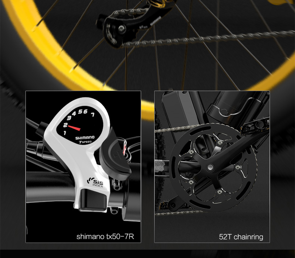 GOGOBEST GF600 Electric Bike 48V 13Ah Battery 1000W Motor 26x4 0 inch Fat Tire Aluminum Alloy Frame Shimano 7-speed