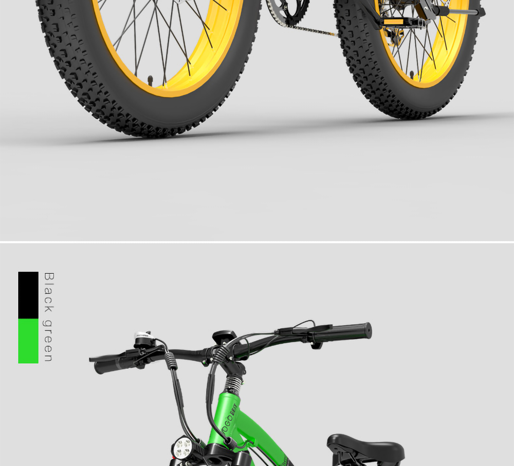 GOGOBEST GF600 Electric Bike 48V 13Ah Battery 1000W Motor 26x4 0 inch Fat Tire Aluminum Alloy Frame Shimano 7-speed