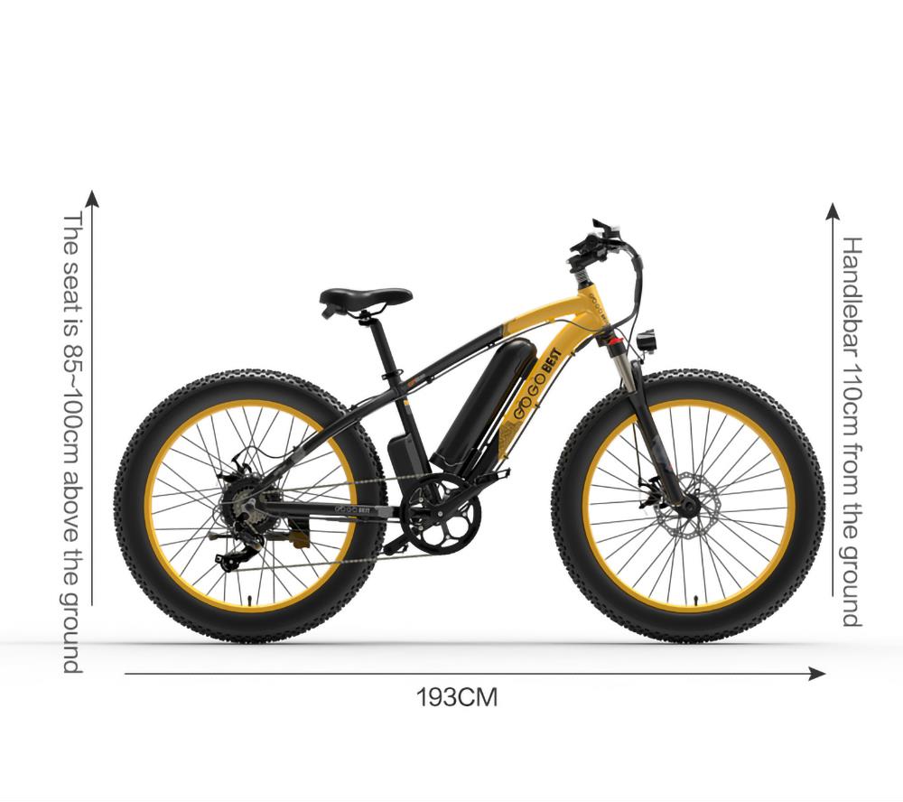 GOGOBEST GF600 Electric Bike 48V 13Ah Battery 1000W Motor 26x4 0 inch Fat Tire Aluminum Alloy Frame Shimano 7-speed