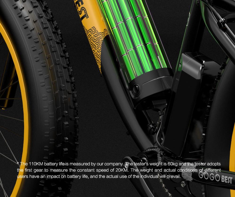 GOGOBEST GF600 Electric Bike 48V 13Ah Battery 1000W Motor 26x4 0 inch Fat Tire Aluminum Alloy Frame Shimano 7-speed