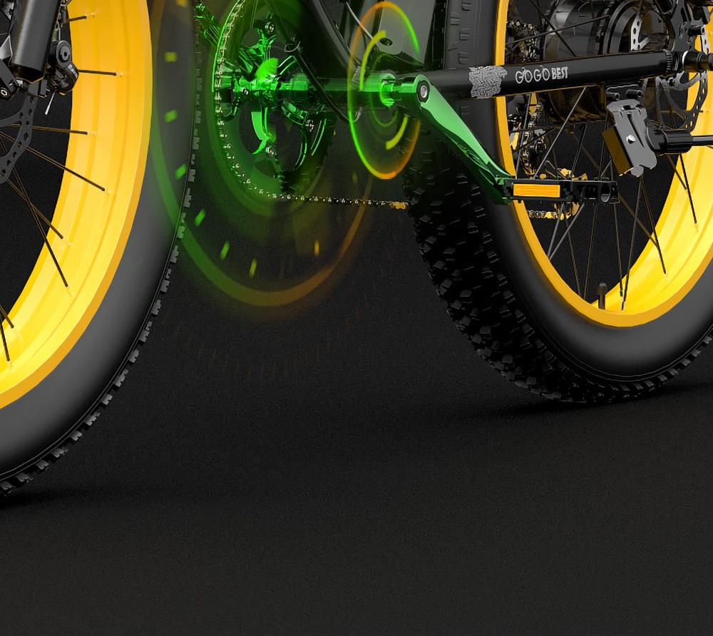 GOGOBEST GF600 Electric Bike 48V 13Ah Battery 1000W Motor 26x4 0 inch Fat Tire Aluminum Alloy Frame Shimano 7-speed