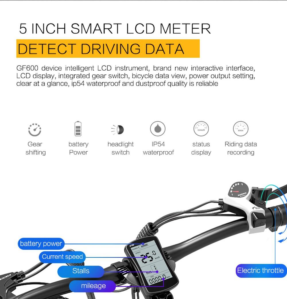 GOGOBEST GF600 Electric Bike 48V 13Ah Battery 1000W Motor 26x4 0 inch Fat Tire Aluminum Alloy Frame Shimano 7-speed