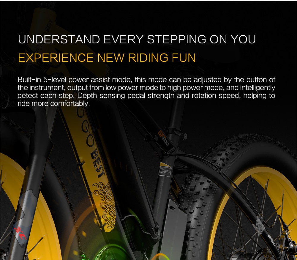 GOGOBEST GF600 Electric Bike 48V 13Ah Battery 1000W Motor 26x4 0 inch Fat Tire Aluminum Alloy Frame Shimano 7-speed