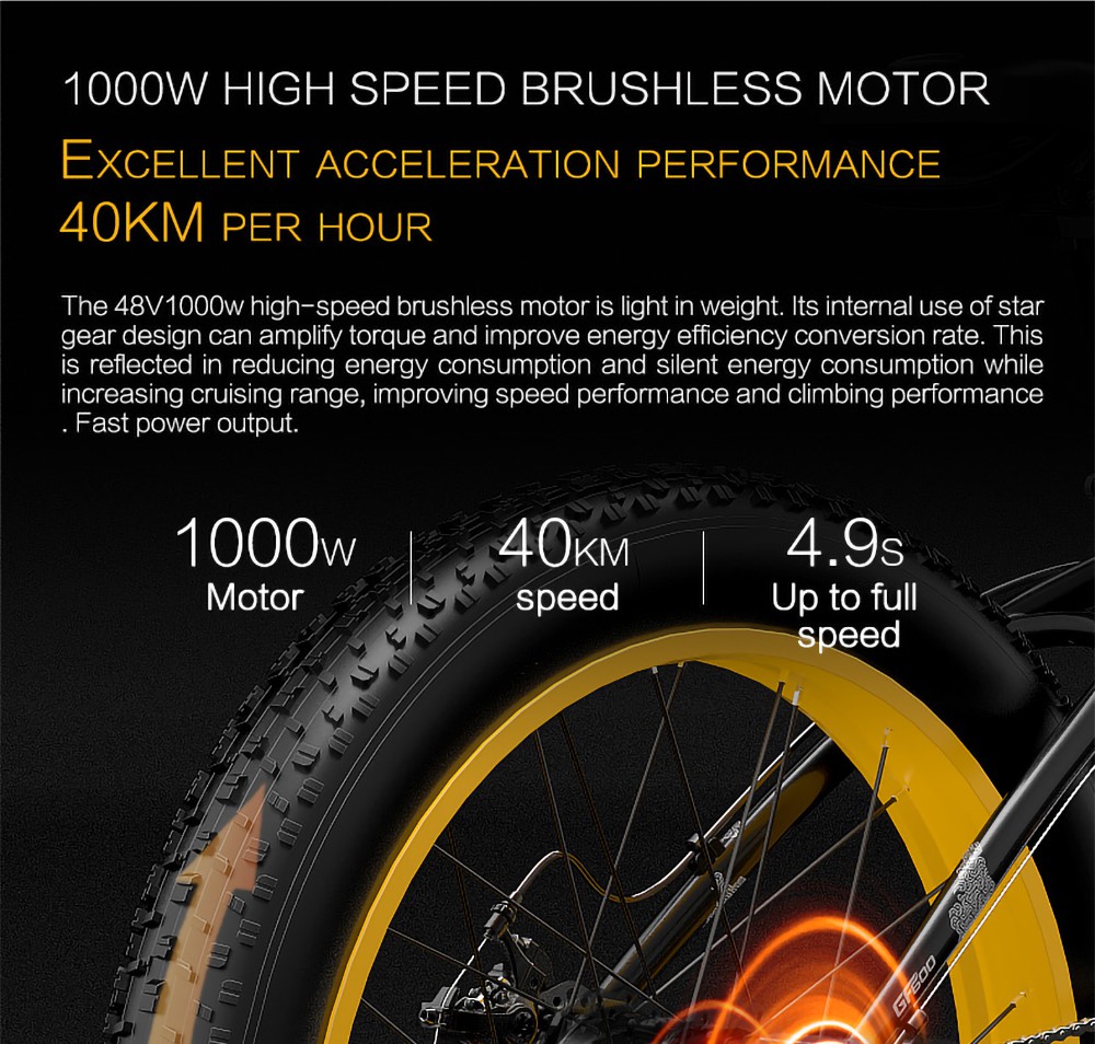 GOGOBEST GF600 Electric Bike 48V 13Ah Battery 1000W Motor 26x4 0 inch Fat Tire Aluminum Alloy Frame Shimano 7-speed