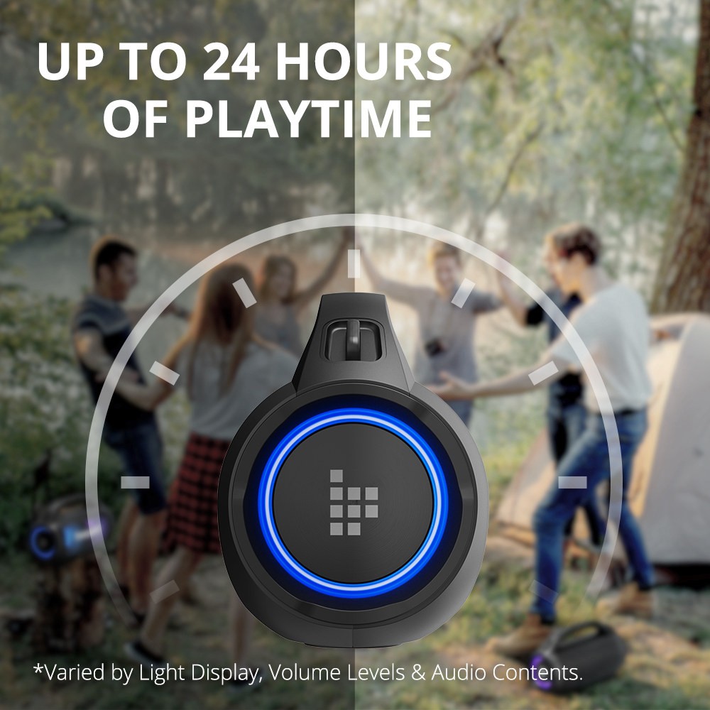 Tronsmart Bang SE Bluetooth Party Speaker 3 Lighting Modes  24 Hours of Playtime  IPX6 Waterproof - Black