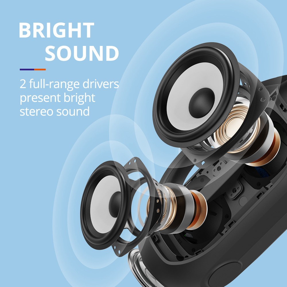 Tronsmart Bang SE Bluetooth Party Speaker 3 Lighting Modes  24 Hours of Playtime  IPX6 Waterproof - Black