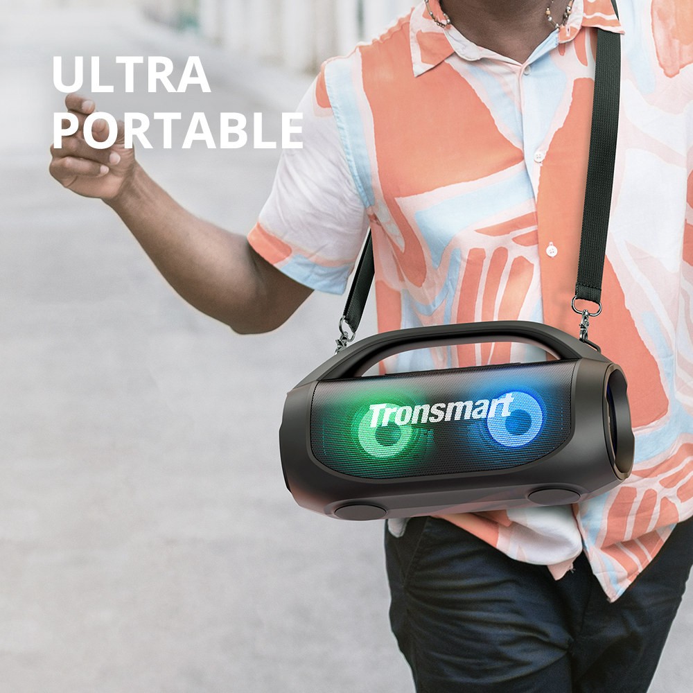 Tronsmart Bang SE Bluetooth Party Speaker 3 Lighting Modes  24 Hours of Playtime  IPX6 Waterproof - Black