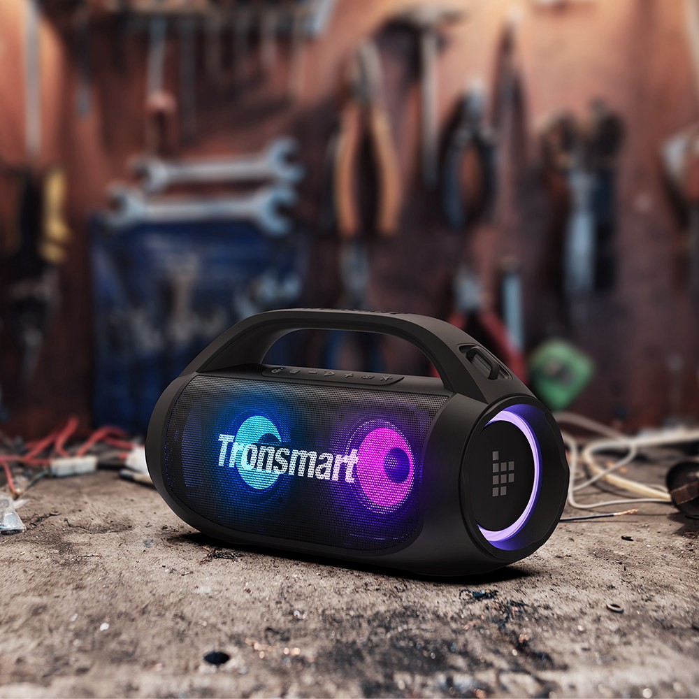 Tronsmart Bang SE Bluetooth Party Speaker 3 Lighting Modes  24 Hours of Playtime  IPX6 Waterproof - Black