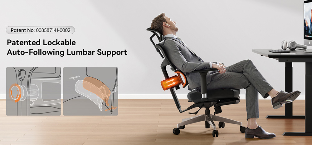 NEWTRAL NT002 Ergonomic Chair with Footrest Auto-Following Backrest Headrest Adaptive Lower Back Support