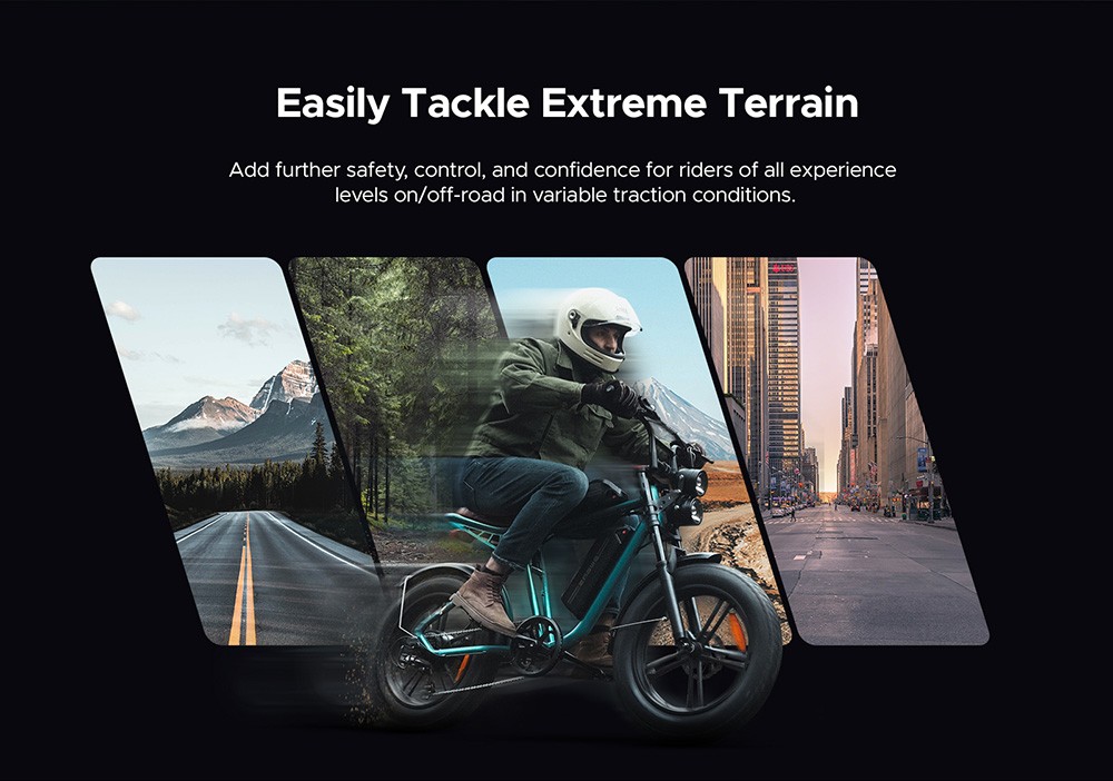 ENGWE M20 Electric Bike 20*4 0'' Fat Tires 750W Brushless Motor 45km/h Max Speed 48V 13Ah Battery 75km Range - White